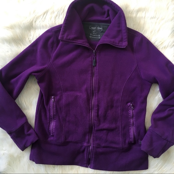 Calvin Klein Jackets & Blazers - Calvin Klein Performance Purple Fleece Jacket